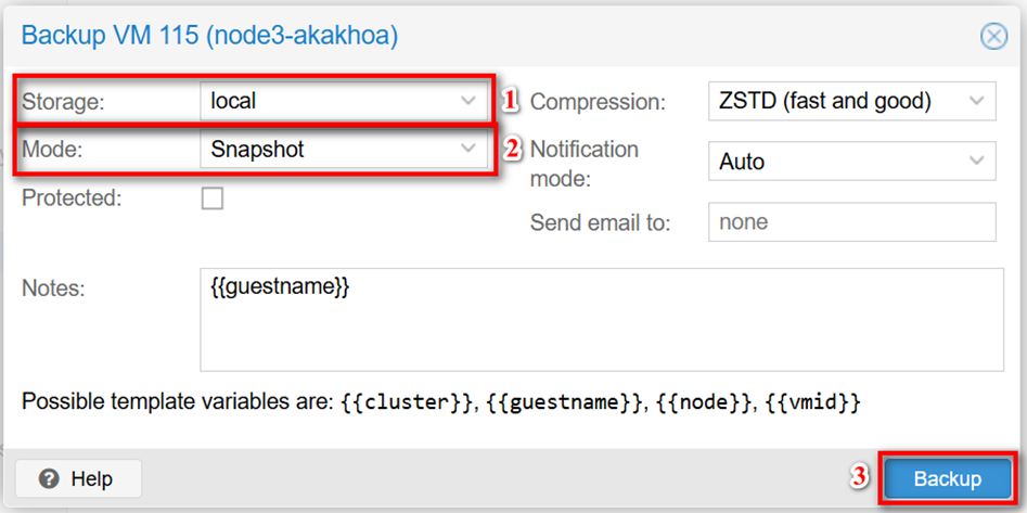 Read more about the article Hướng Dẫn Tạo Backup, Rollback và Lưu Backup Vào NAS Trong Proxmox VE