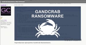 Read more about the article GANDCRAB RANSOMWARE VÀ TẤT CẢ NHỮNG GÌ BẠN CẦN BIẾT.