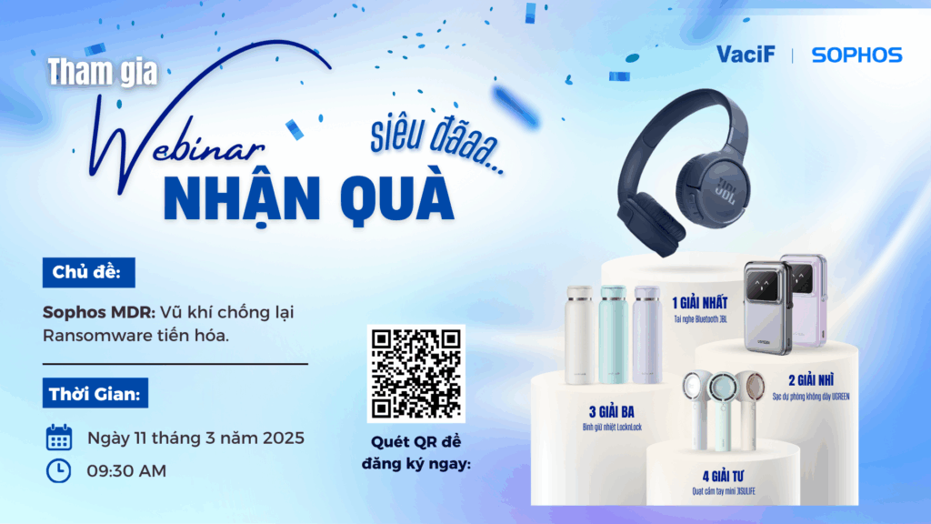 Read more about the article Webinar 11/03/2025: SOPHOS MDR – Vũ Khí Chống Lại Ransomware Tiến Hóa!
