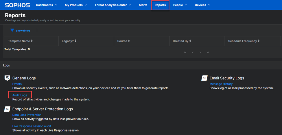 Read more about the article Hướng dẫn thu thập file log của Sophos Endpoint thông qua Sophos Central